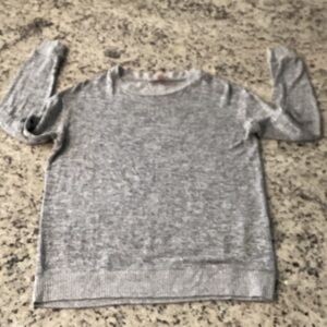 Philosophy Light Heather Gray Knit Sweater